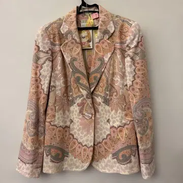 긴자 매기 페이즐리 무늬 테일러드 자켓 40