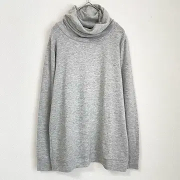 NANEA 터틀넥 얇은 소재 니트 티셔츠 그레이 하이넥 가을/겨울