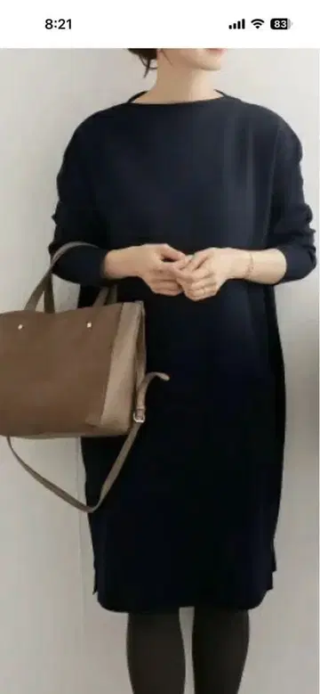 어반 리서치 도어스 보트넥 원피스 (사이즈 프리)