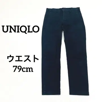 유니클로 남성용 치노 팬츠 허리 79 비즈니스 캐주얼 블랙