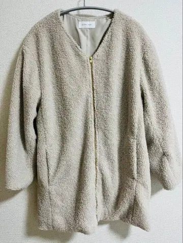 GLOBAL WORK 플리스 자켓 아이보리