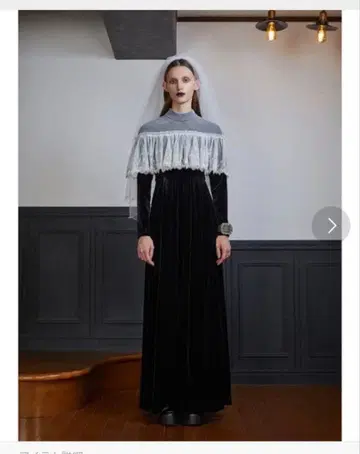 [ 새상품급 ] pameo pose 벨로아 레이스 원피스 블랙