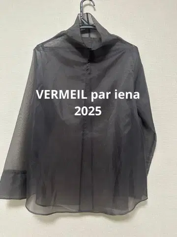 VERMEIL par iena 오간자 하이넥 블라우스 2025