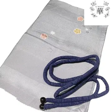 신 9 꽃 오비 장식 천 허리띠 세트 꽃 그레이 보라색 마루쿠게