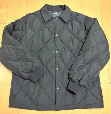 유니클로 퍼프 테크 퀼팅 자켓 블랙