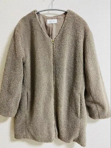 GLOBAL WORK 보아 자켓 모카