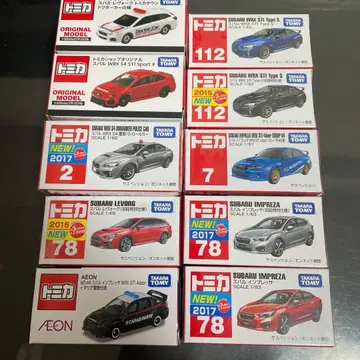 토미카 미니카 10대 세트 스바루 자동차