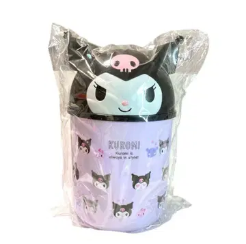 새상품 산리오 쿠로미 룸박스 쓰레기통 덮개 포함