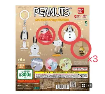 PEANUTS 메지루시 액세서리 FUNNY ver. 스누피 5개 세트