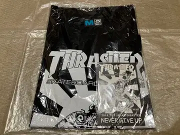 THRASHER M x M x M 콜라보 T셔츠 블랙 M