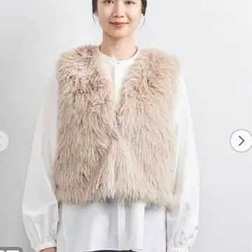 유나이티드 애로우즈 인조 모피 숏 베스트