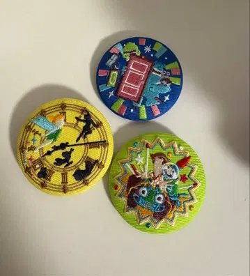 디즈니 자수 캔뱃지