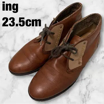 ing 잉그 23.5 브라운 가죽 부츠 숏부츠