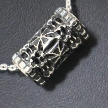 십자가 각인 원통형 신념과 스타일 실버 925 목걸이 펜던트