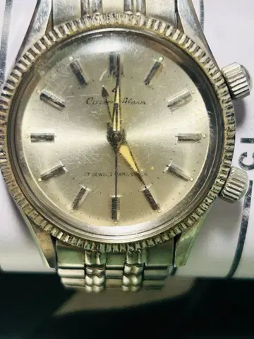 Citizen Alarm 수동 와인딩 시계 실버