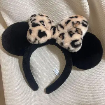 디즈니 리조트 머리띠 미니 레오파드 무늬