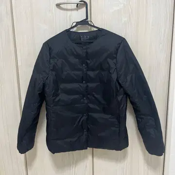 블랙 L 사이즈 다운 자켓