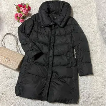 [ SALE ] 유니클로 볼륨 컬러 롱 다운 코트 XL 블랙