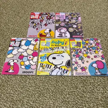 스누피 피넛 미니 클리어 파일