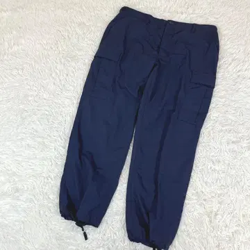 새상품급 프로퍼 카고 팬츠 밑단 드로 코드 밀리터리 네이비 L 사이즈 면