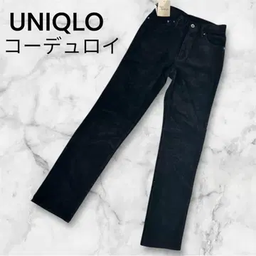 UNIQLO 유니클로 코듀로이 팬츠 바지 택 포함 미사용 블랙