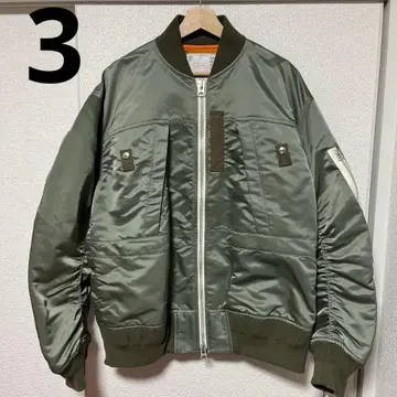 새상품 sacai 23SS NYLON TWILL BLOUSON 카키 3