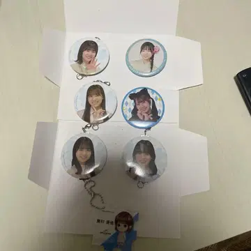 히나타자카46 캔뱃지 6개 세트