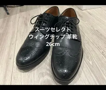 26cm SUIT SELECT 가죽 신발 윙 팁