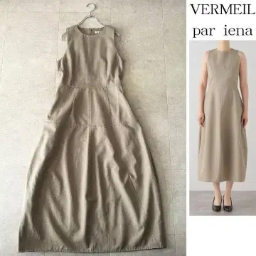 컨디션 최상 베르메이유 페예나 울 슬리브리스 원피스 36 베이지