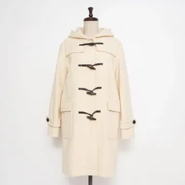 ANAYI 멜톤 더플 롱 코트 아이보리 사이즈 38*LD898