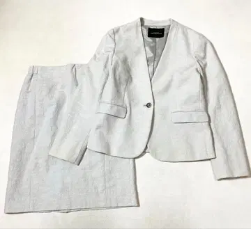 그린 라벨 릴랙싱 슬라브 노라펠 재킷 스커트 셋업