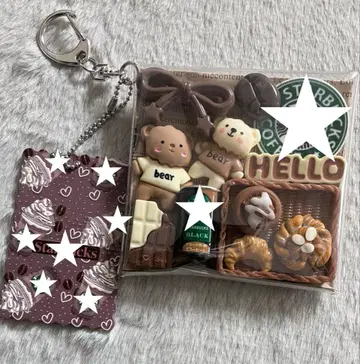 가챠 파우치 [ 다정한 곰돌이 카페 빵 ]