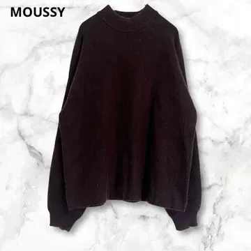 마우지 다크 브라운 터틀넥 긴팔 스웨터 니트 무지 가을/겨울