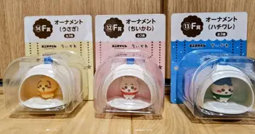 치이카와 (먼작귀) 에니마이 복권 오너먼트 3종 세트