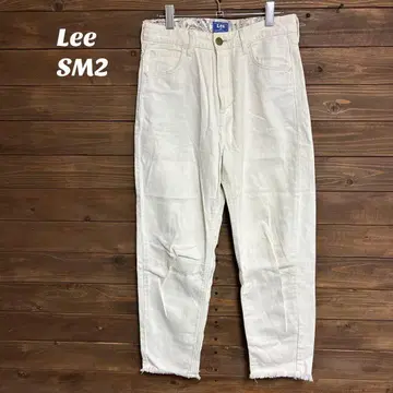 리 Lee 화이트 데님 팬츠 SM2 콜라보 M