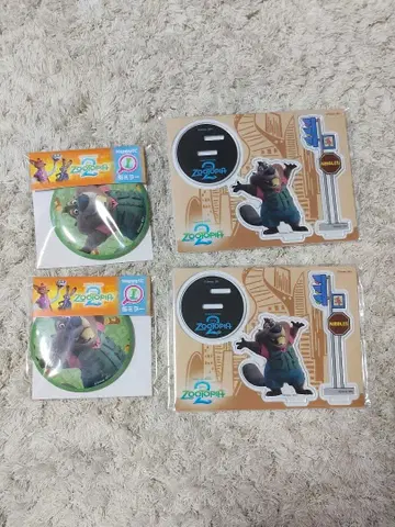 주토피아2 해피 복권 니블스 캔 거울 아크릴 스탠드 프롭스