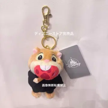 디즈니 스토어 봉제 인형 키체인 크리스마스 레밍 주토피아