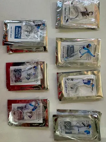 일본 햄 파이터즈 아스릴 스탠드 7개 세트 컴플리트 세코마 오리지널