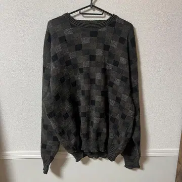 PRONTO-JOMO 체크 무늬 니트 스웨터