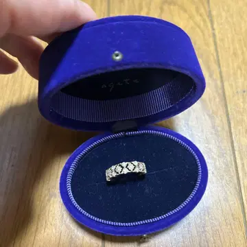 agete 아오야마 한정판 k14 다이아몬드 반지 13호