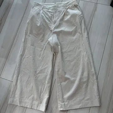 뉴요커 와이드 팬츠 코듀로이 13호 아이보리