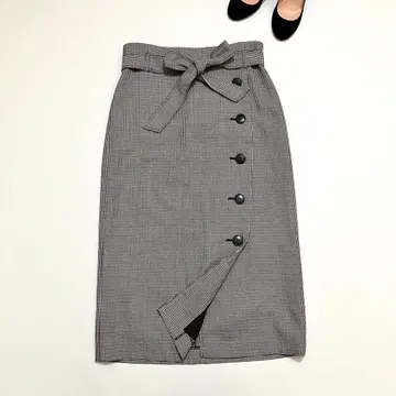 ICB 아이씨비 하운드투스 하이웨스트 펜슬 스커트 미들 기장 L