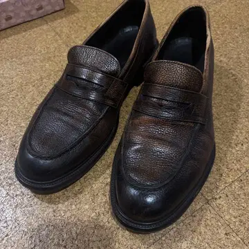 힐튼 다크 브라운 가죽 로퍼