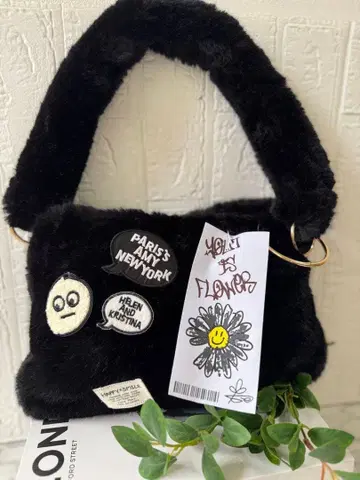 새상품 퍼 리메이크백 토트백 숄더백