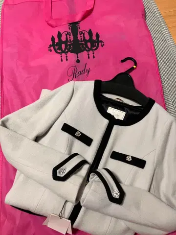 Rady 노카라 자켓 그레이