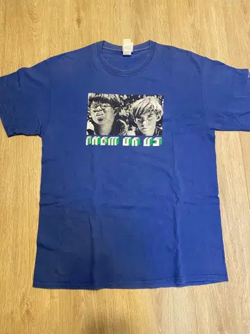 NOAH 그래픽 프린트 T셔츠 파랑