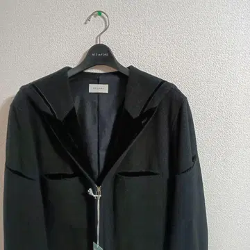 베드포드 세일러 카라 멜톤 블루종 숏코트 울