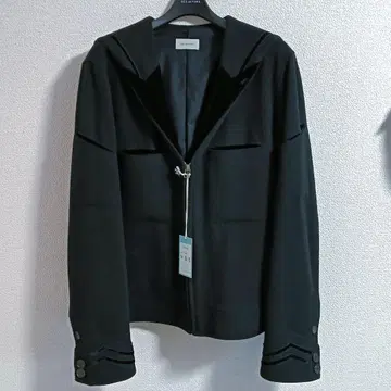 베드포드 세일러 카라 멜톤 블루종 숏코트 울