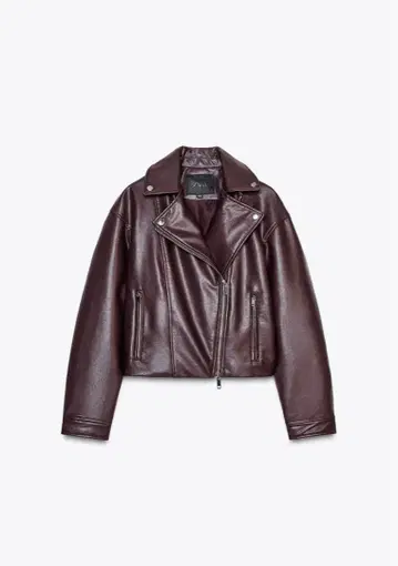 Zara 가죽 바이커 자켓 XS