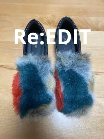 Re:EDIT 멀티 컬러 퍼 로퍼